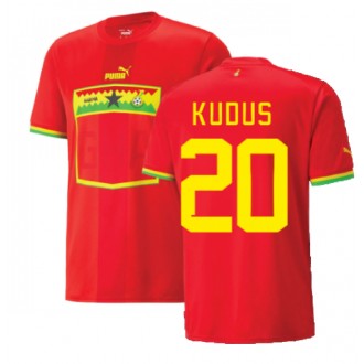 Ghana Mohammed Kudus #20 Borta Kläder VM 2022 Kortärmad